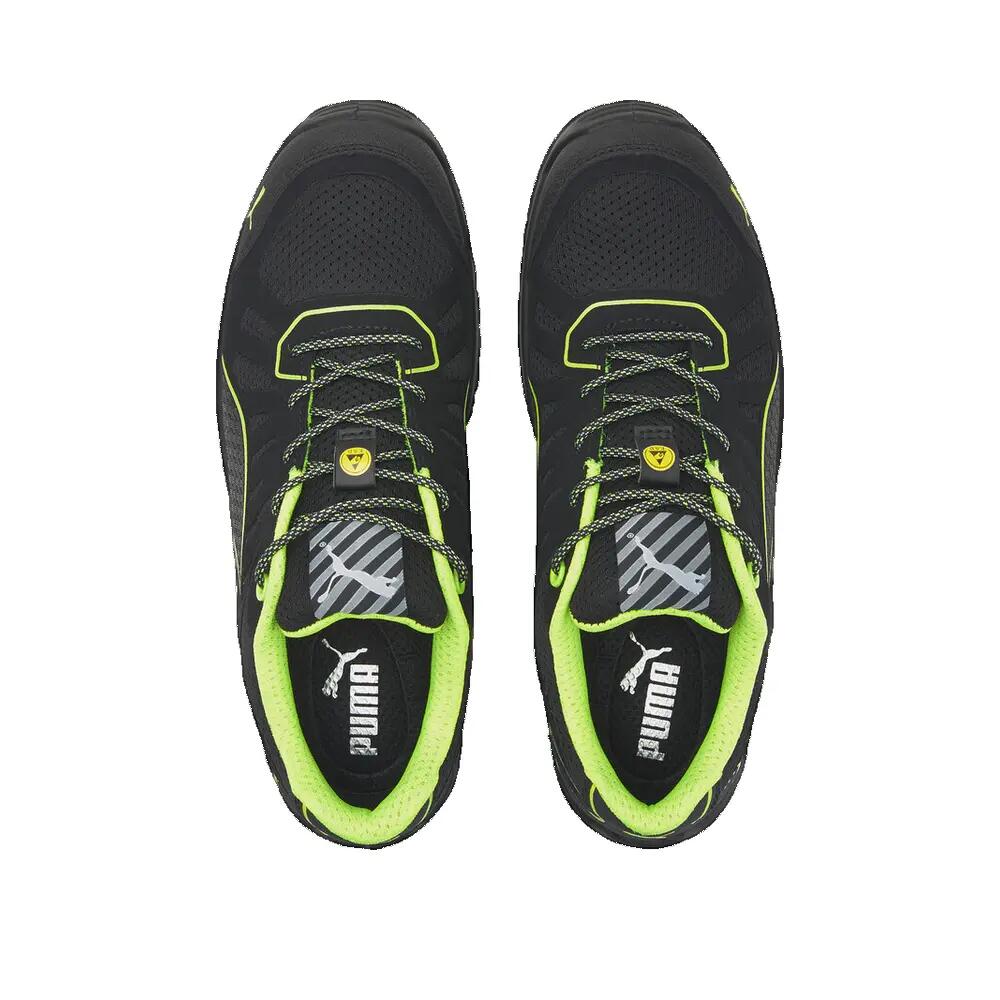 Zapatos de seguridad PUMA Fuse TC Verde Bajo S1P ESD SRC Negro/Verde 3/3