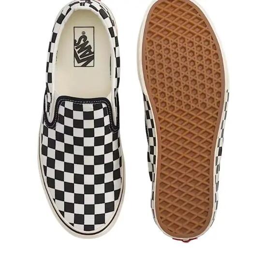 sneakers Vans Slip-On black white checkerboard 6/7