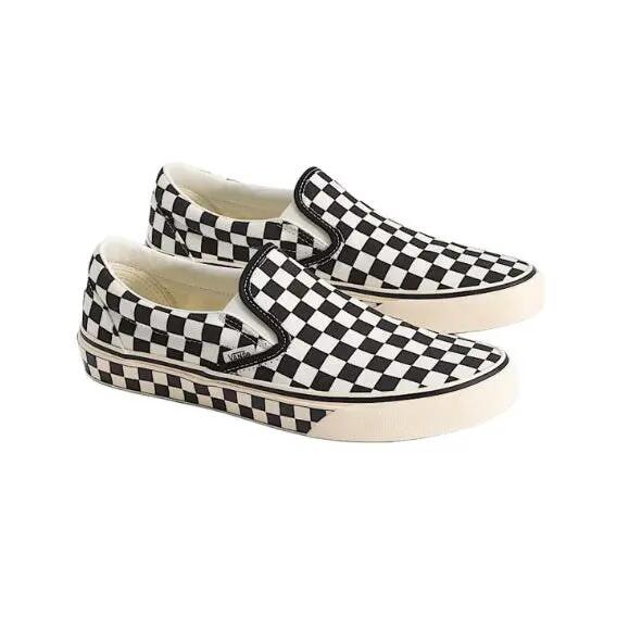 sneakers Vans Slip-On black white checkerboard 4/7