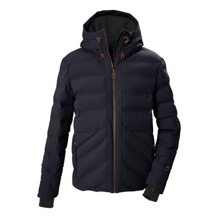 Herren Skijacke Steppjacke mit Kapuze und Schneefang