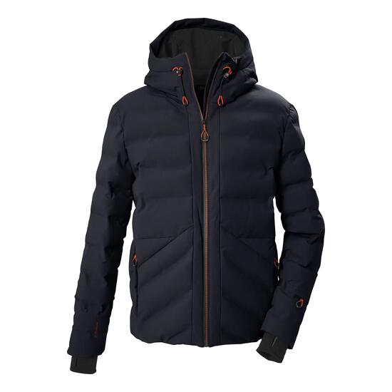 Herren Skijacke Steppjacke mit Kapuze und Schneefang
