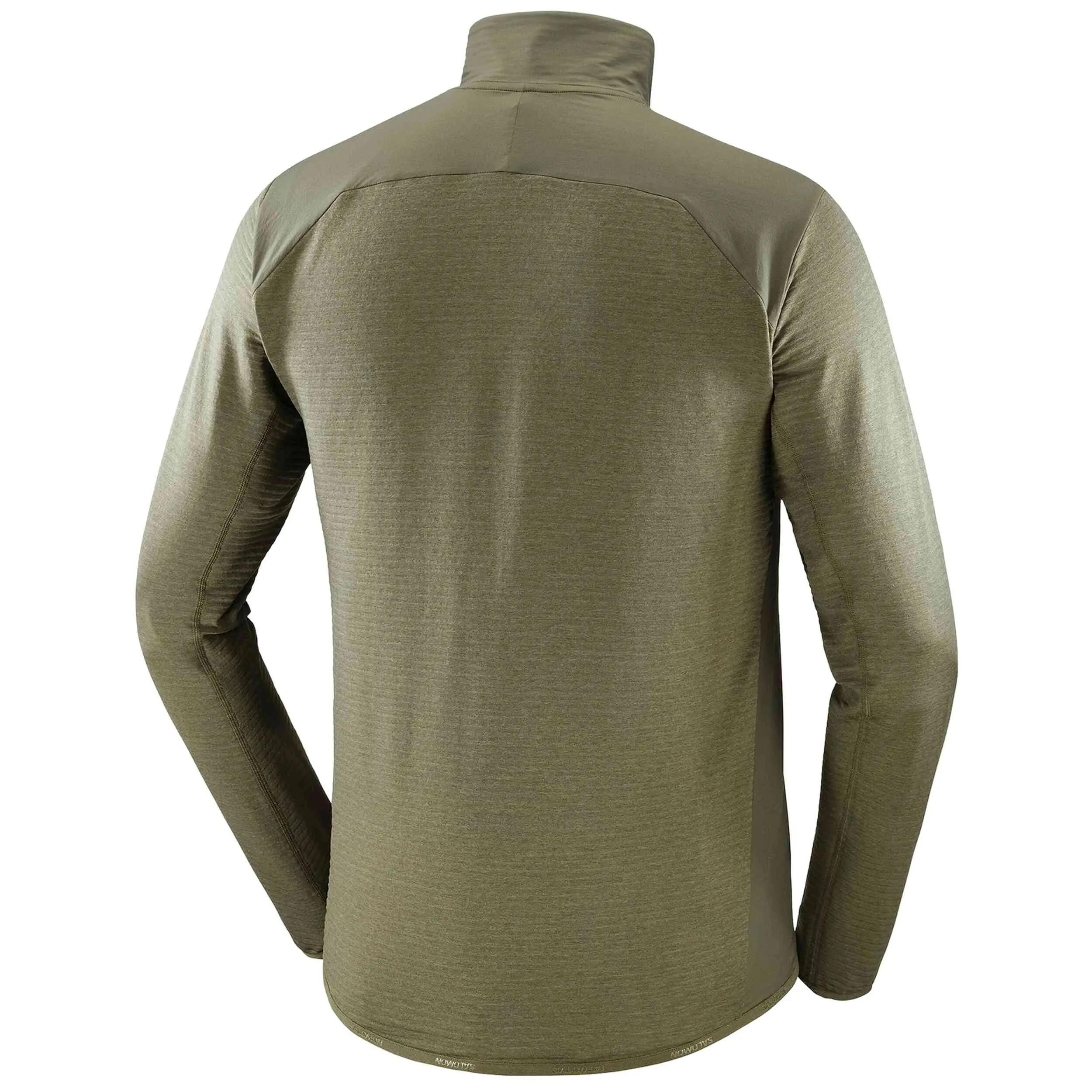 Fleecejacke Salomon Modell Essential Lightwarm Hybrid "Grape Leaf" für männer 2/5