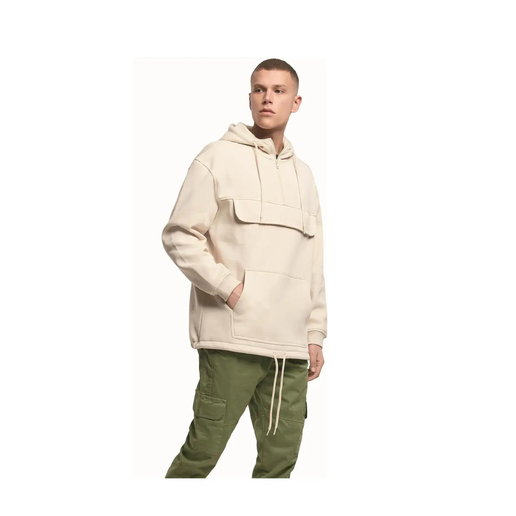 Sweatshirt com capuz e gola com fecho éclair Build Your Brand 5/5