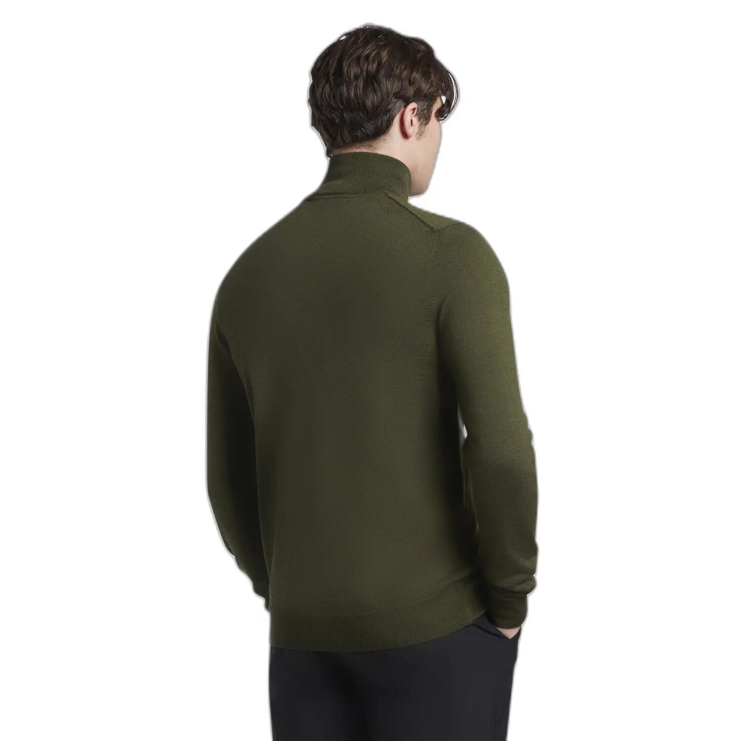 Maglione con zip Lyle & Scott Core Merino Mix 4/5