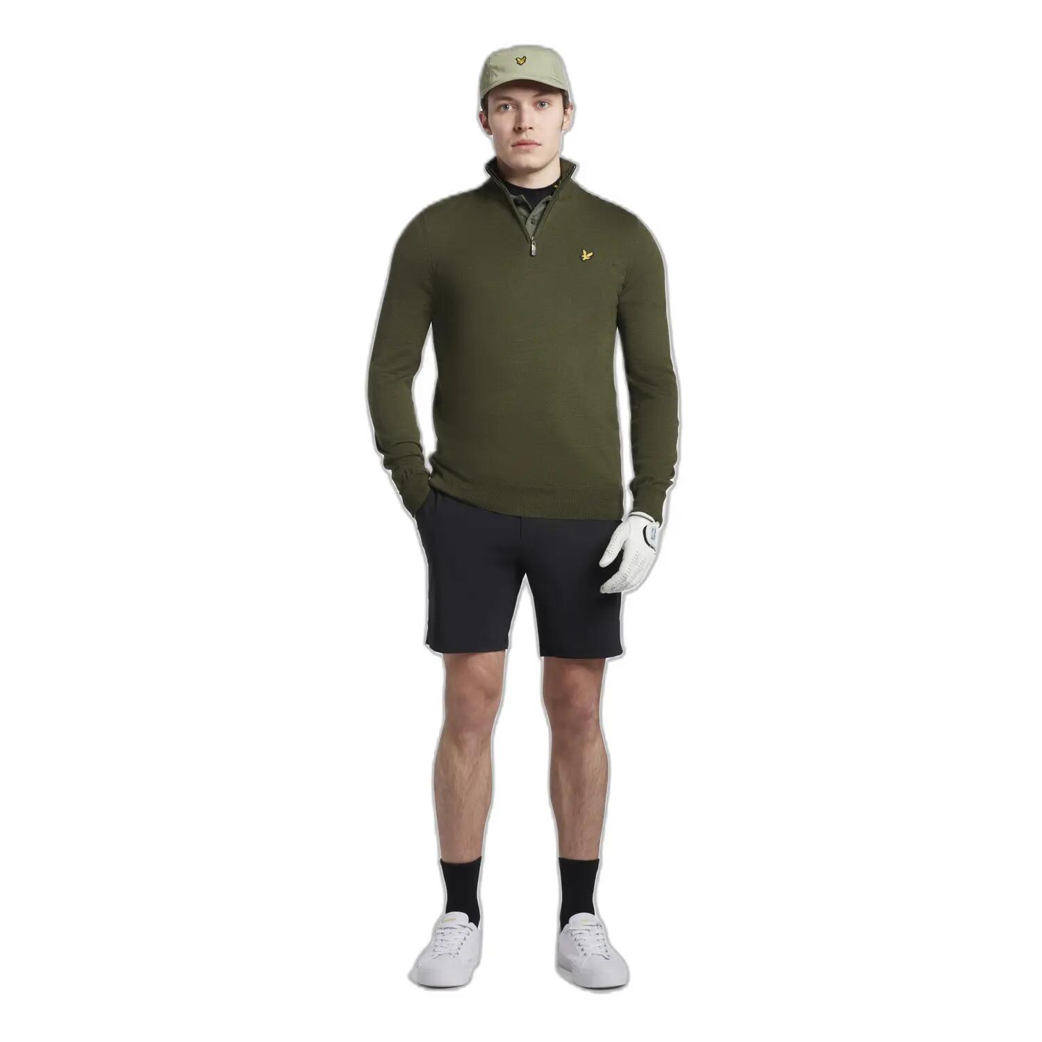 Maglione con zip Lyle & Scott Core Merino Mix 2/5