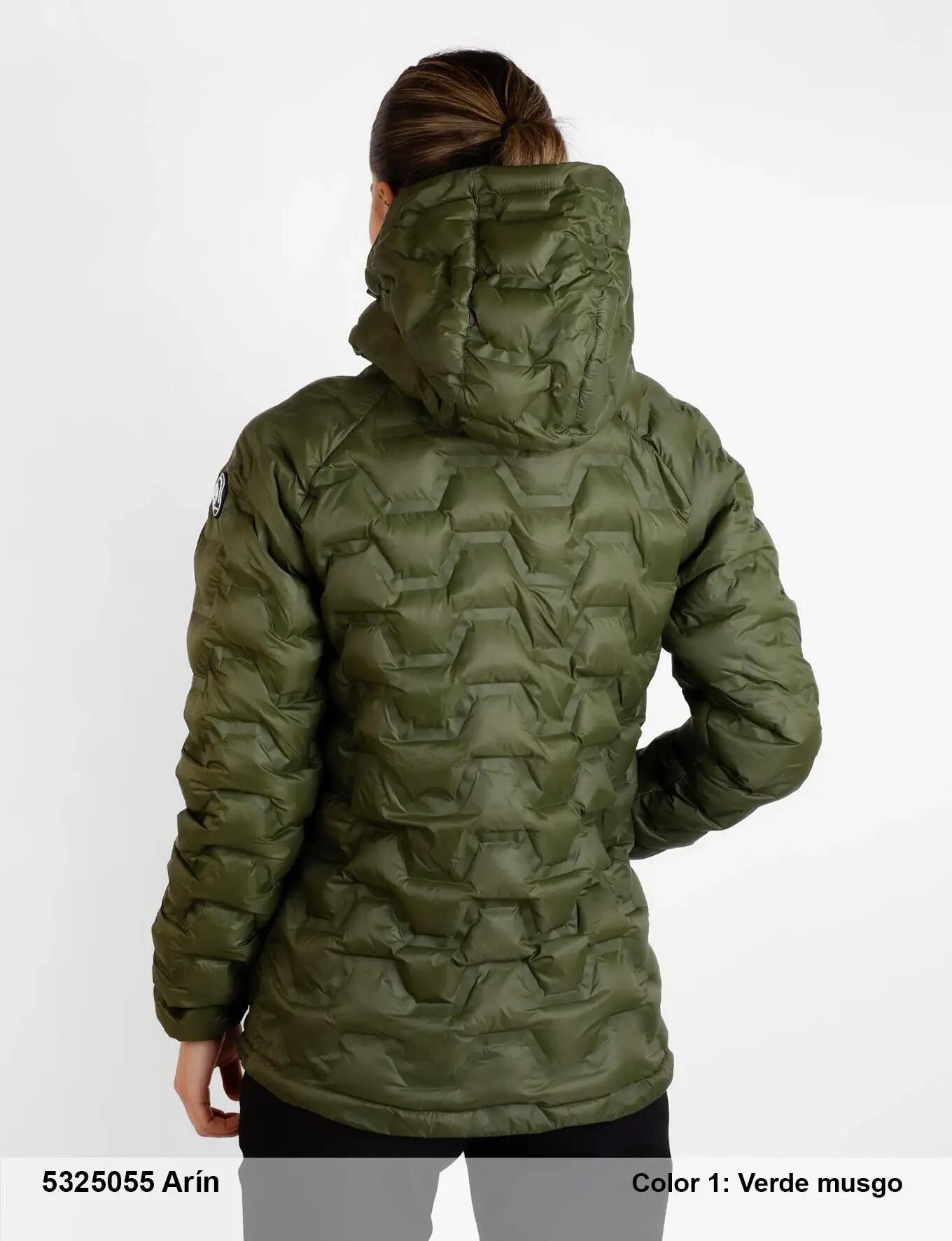 Anorak - Mujer - Nylon, manga larga, cuello con cremallera - SPH - Verde musgo 2/3