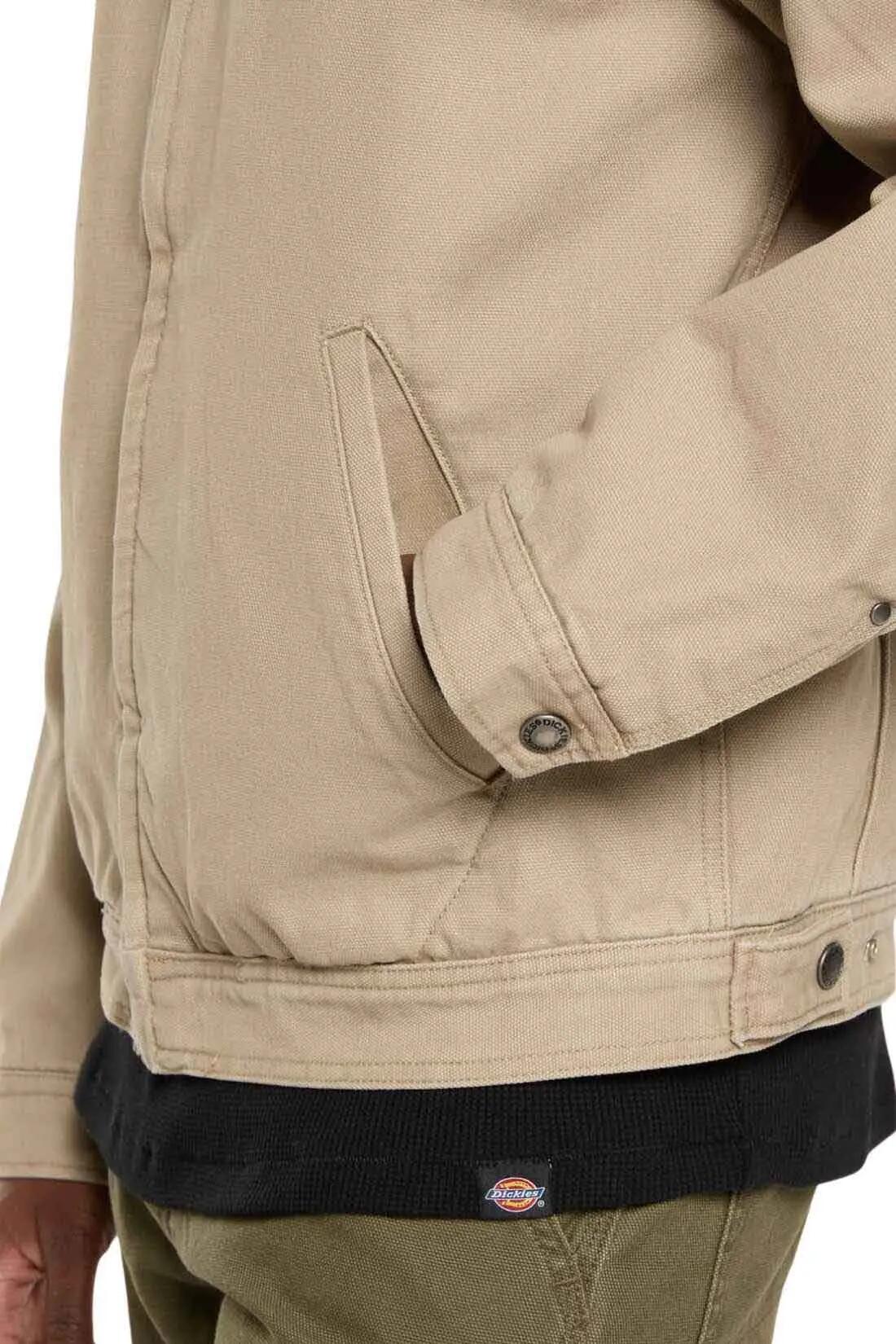 Jas - sportswear - heren - Painter - regular fit, katoenen canvas - khakibruin 5/6