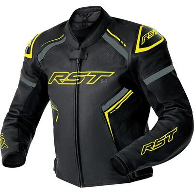 Giacca in pelle da moto RST S1 D3O