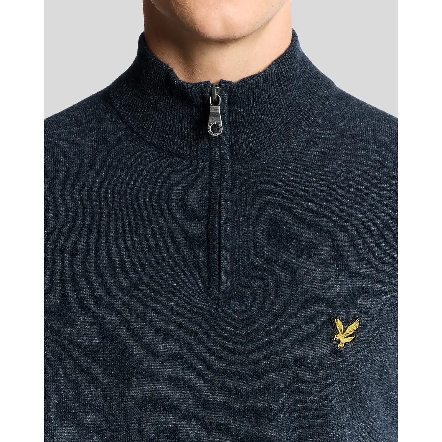 Pull en laine d'agneau 1/4 zip Lyle & Scott Blend 5/6