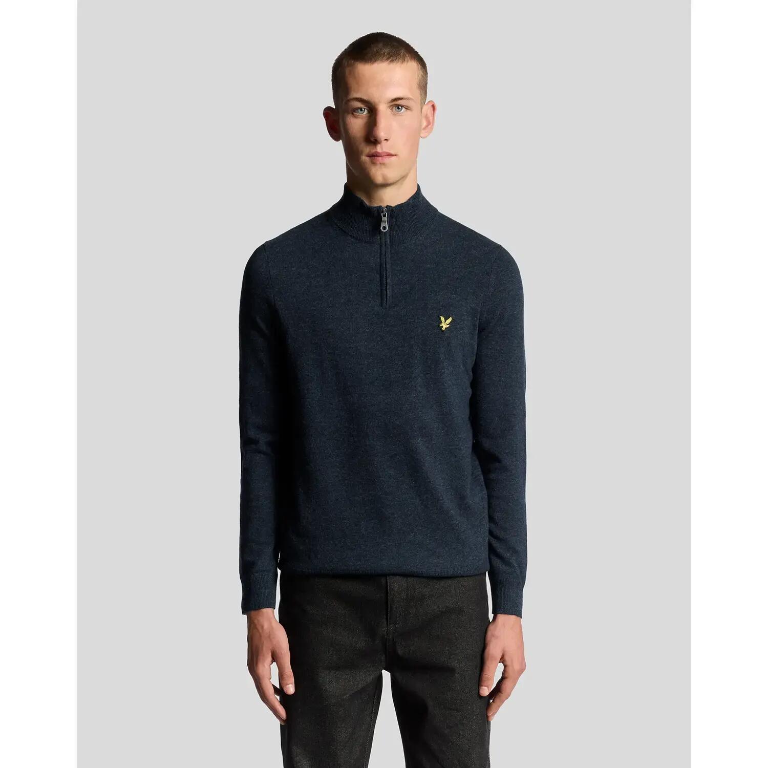 Pull en laine d'agneau 1/4 zip Lyle & Scott Blend 2/6