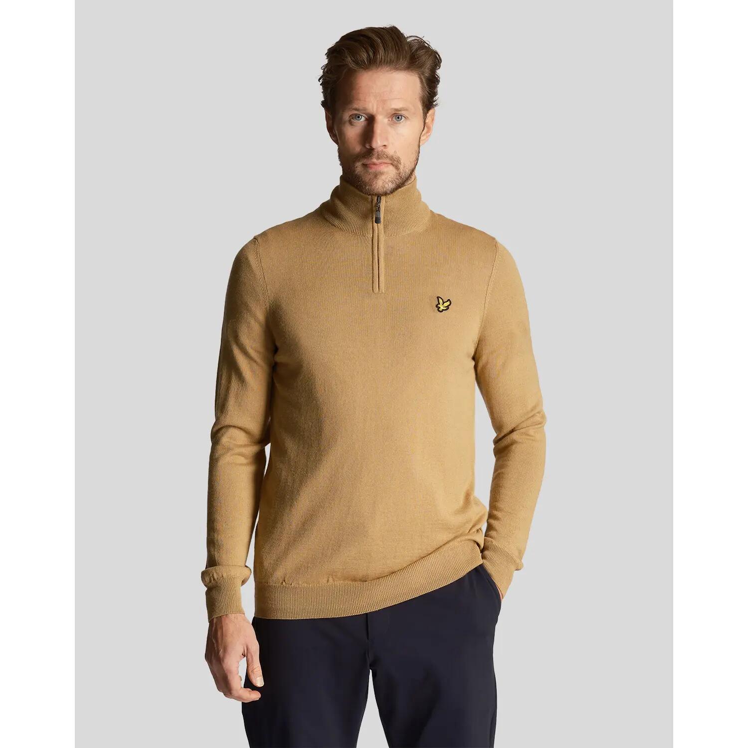 Merinopullover 1/4 Reißverschluss Lyle & Scott Core 2/5