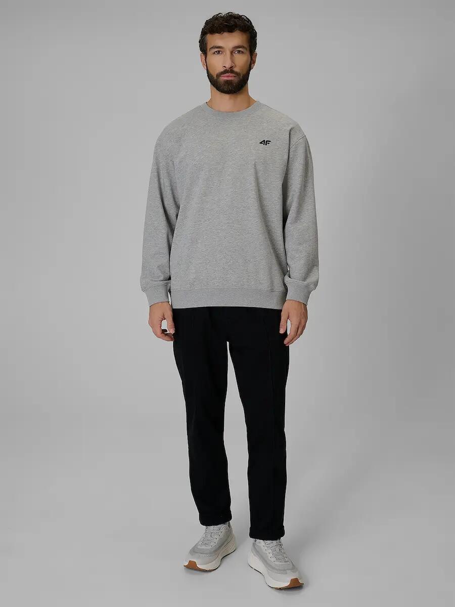 Bluza dresowa regular bez kaptura męska 4F 3/7