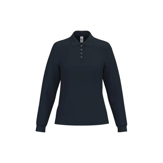 Polo piqué manches longues femme iDeal Basic Brand
