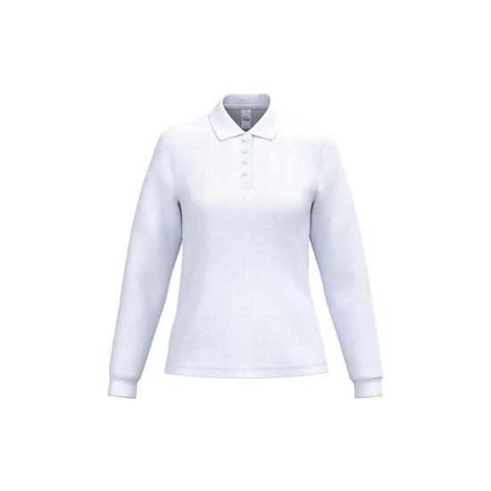 Polo piqué manches longues femme iDeal Basic Brand