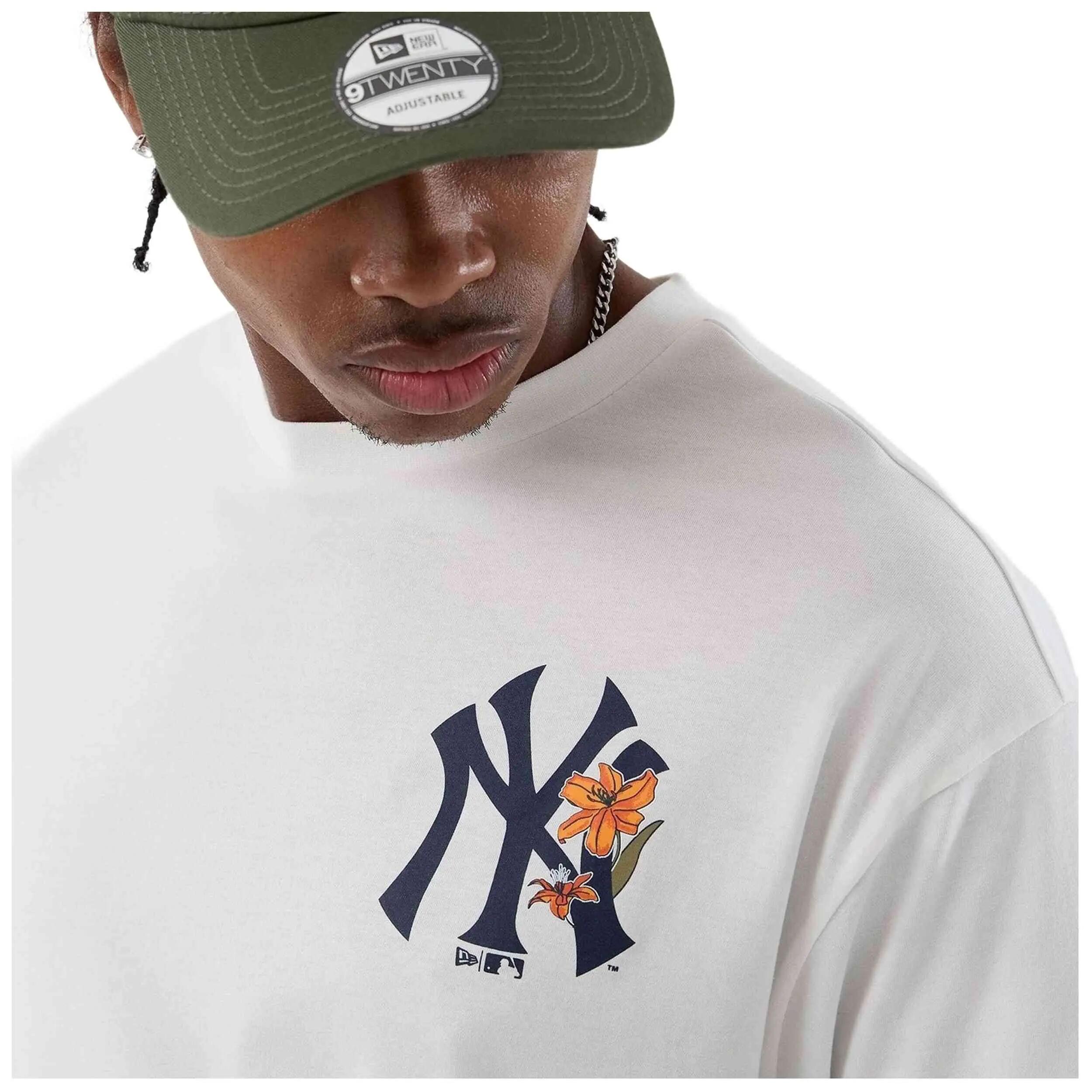 Maglia a maniche corte New Era modello MLB FLORAL OS TEE per uomini 4/5