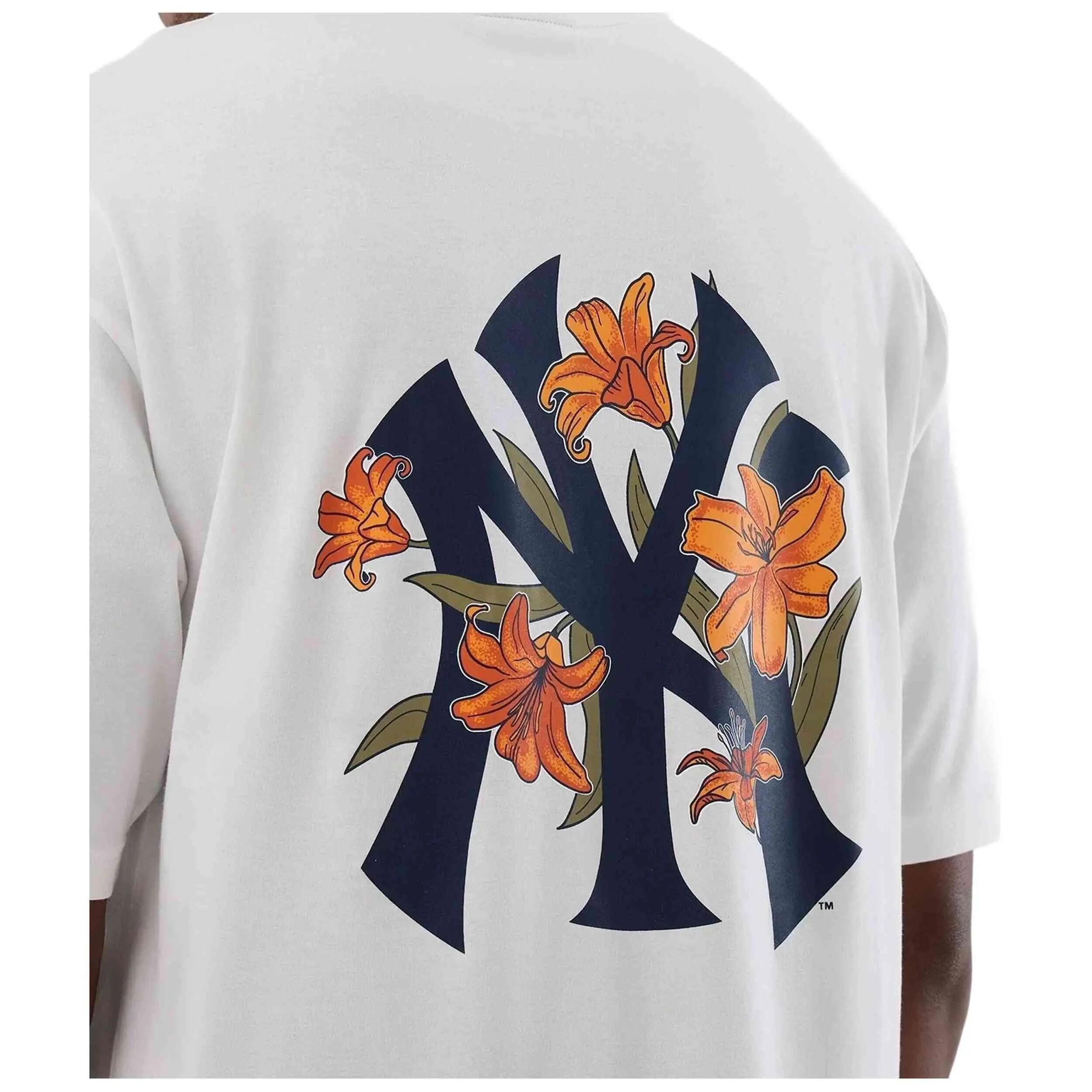 Maglia a maniche corte New Era modello MLB FLORAL OS TEE per uomini 3/5