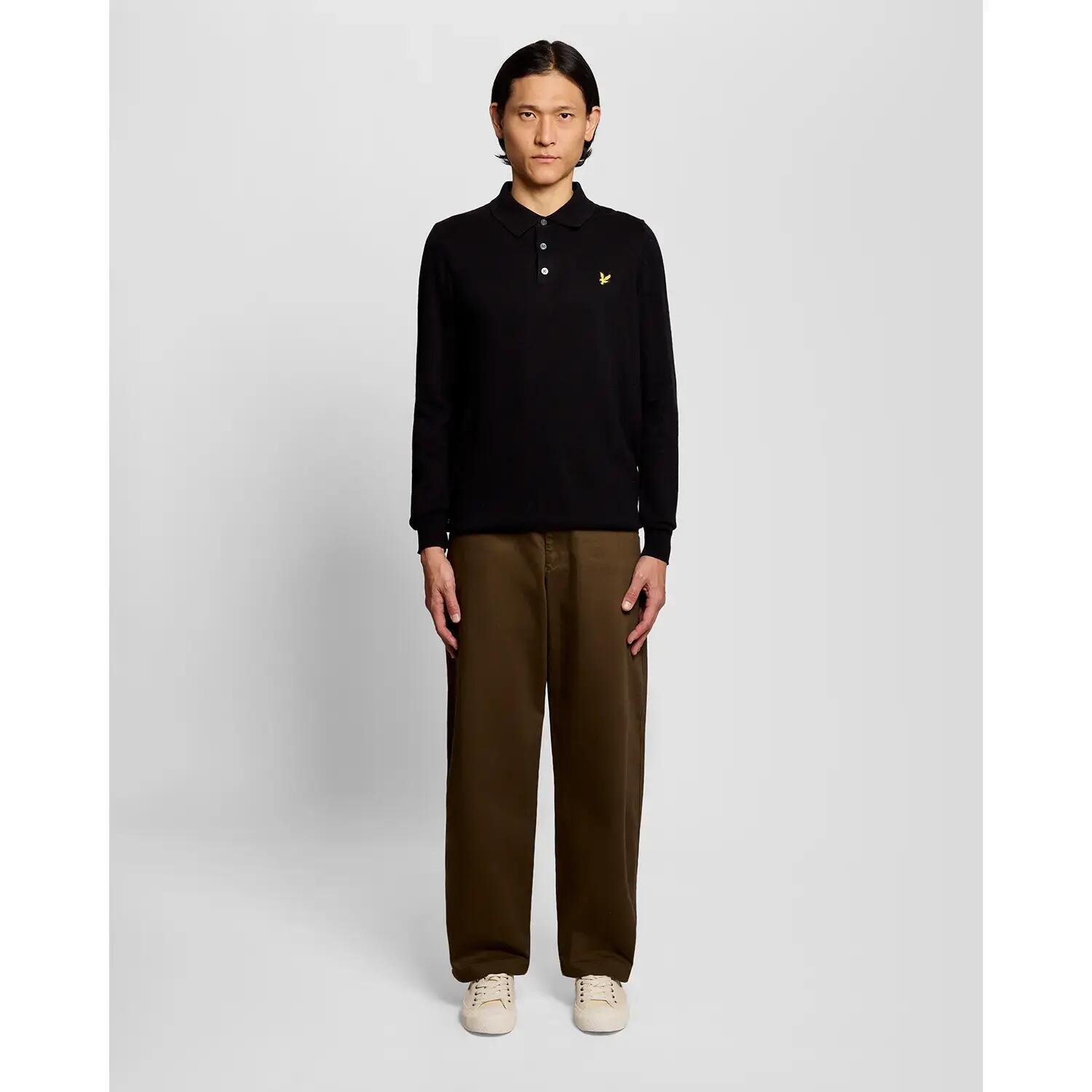 Polo manches longues coton mérinos Lyle & Scott 4/7