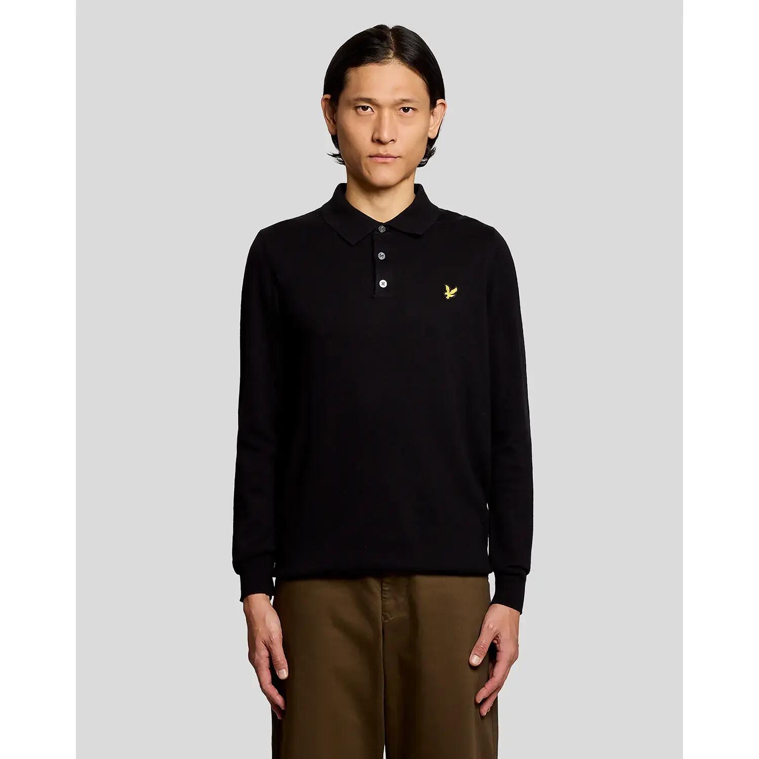 Polo manches longues coton mérinos Lyle & Scott 3/7
