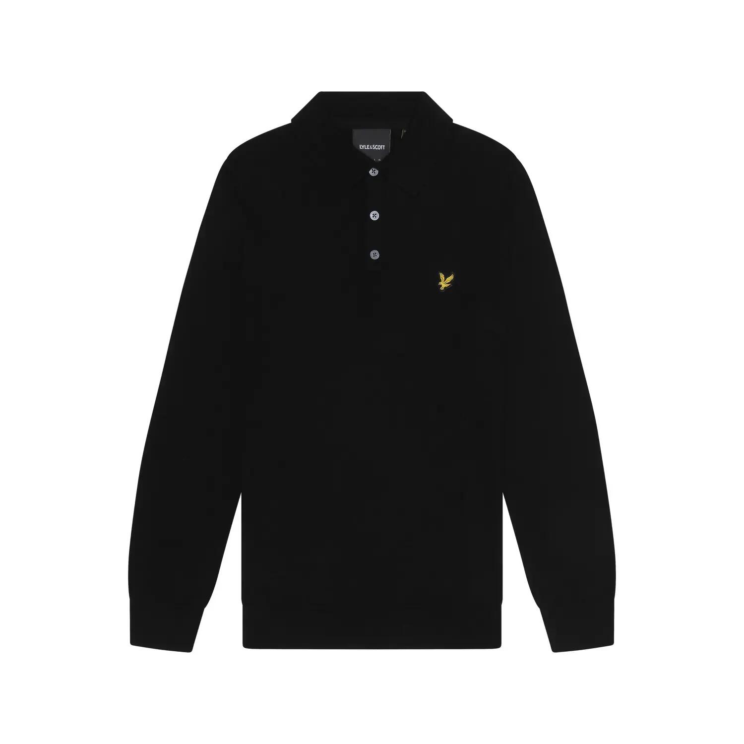 Polo manches longues coton mérinos Lyle & Scott 2/7
