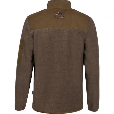 Herren - Jagd-Fleecejacke - Sherpa-Futter, 450 g/m² - Pointer - Braun, Größe M 2/2