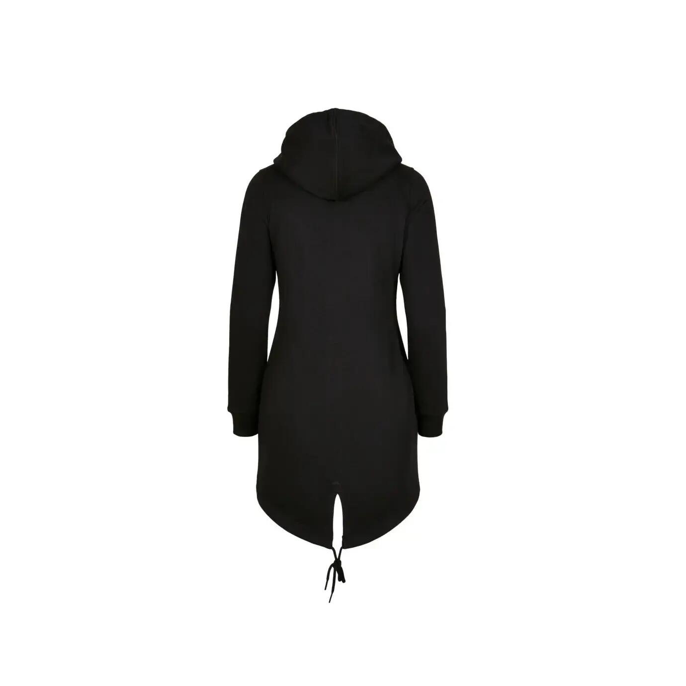 Dames lange hoodie met rits Build Your Brand 2/5