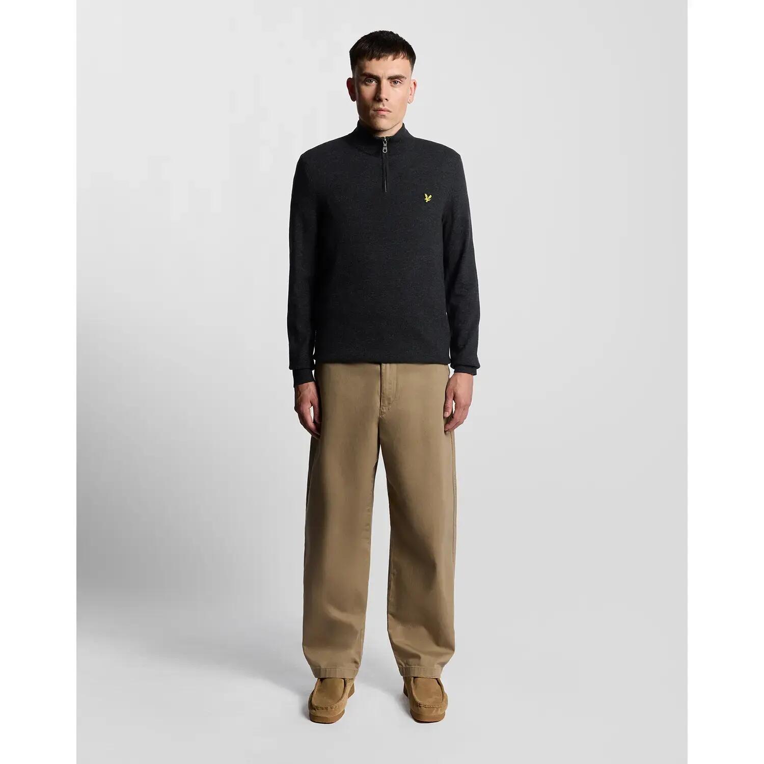 Pull Col zippé Lyle & Scott Lambswool 3/6