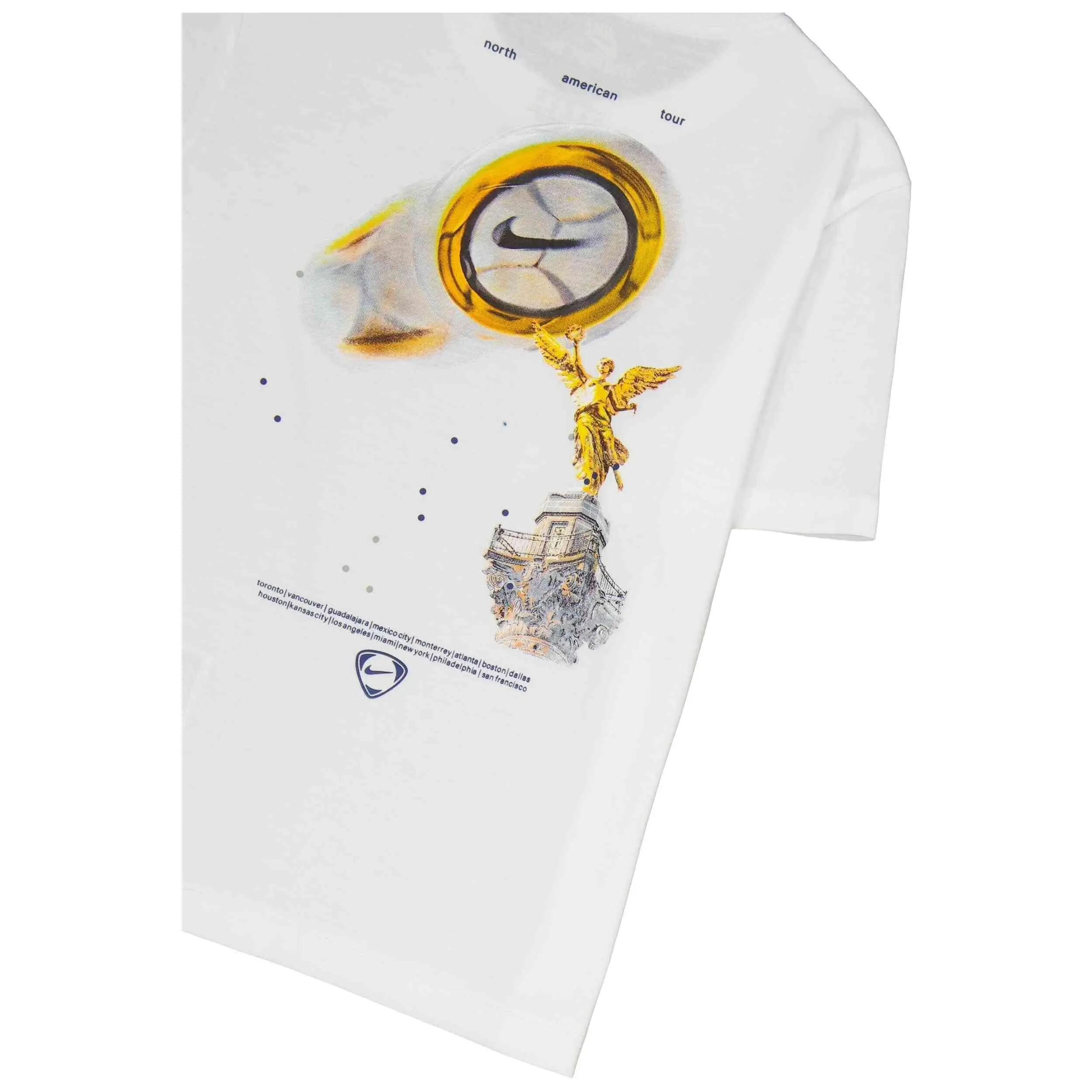 T-shirt Nike modèle T Shirt Ragazzi "World Cup Graphic Bian pour unisexe enfants 3/4