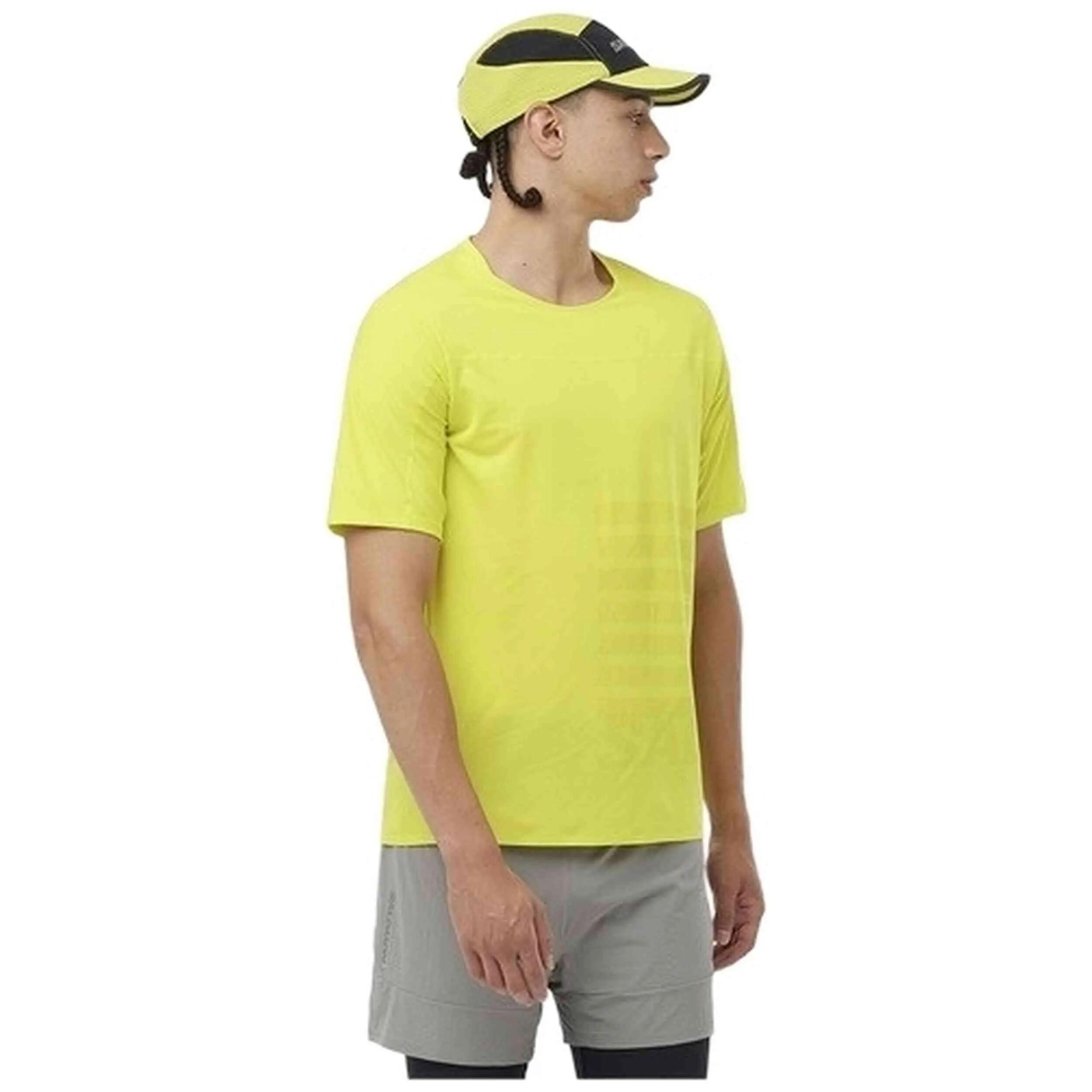 Kurzarmshirt Salomon Modell Sense Aero für männer 3/4