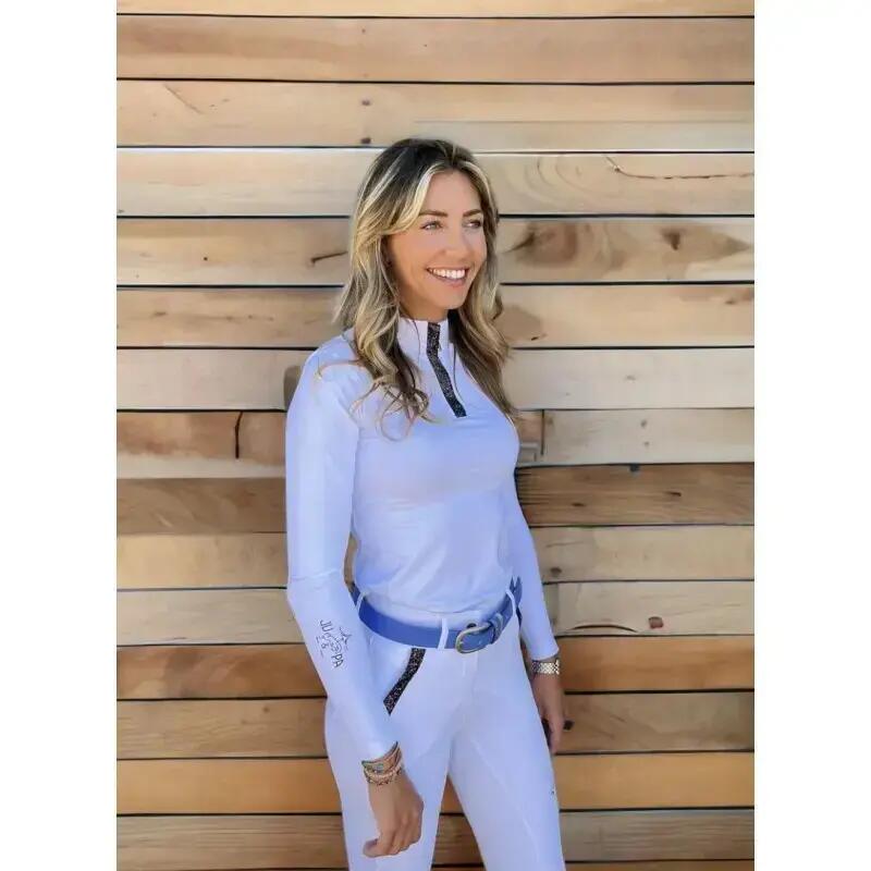 Polo da competizione a maniche lunghe da donna Le Sabotier Julia 5/7