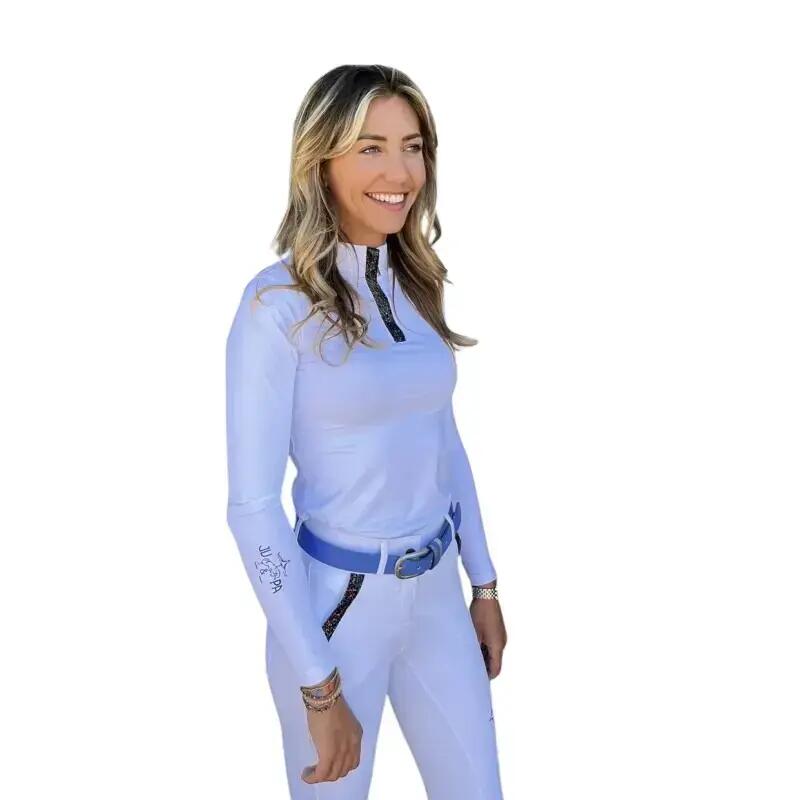 Polo da competizione a maniche lunghe da donna Le Sabotier Julia 2/7