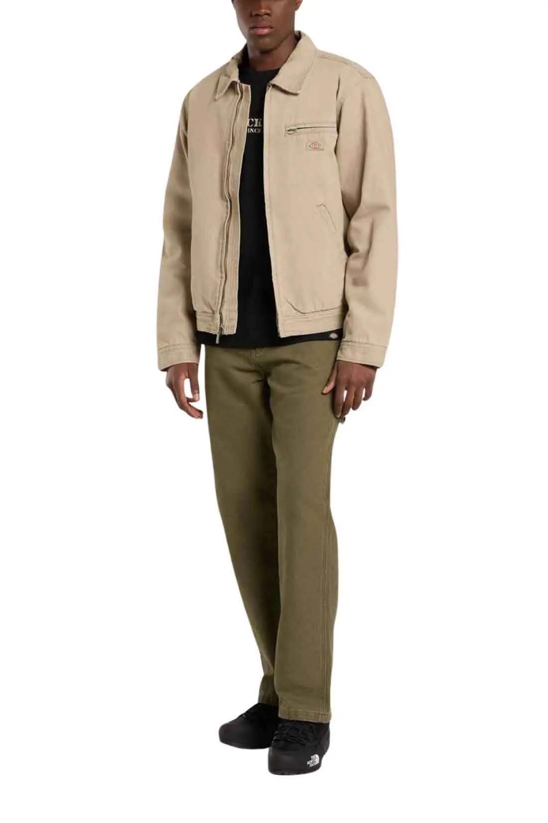 Jas - sportswear - heren - Painter - regular fit, katoenen canvas - khakibruin 2/6