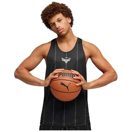 Debardeur Puma modèle LaMelo Alwayz On 1 Jersey "Black Team Silver" pour homme