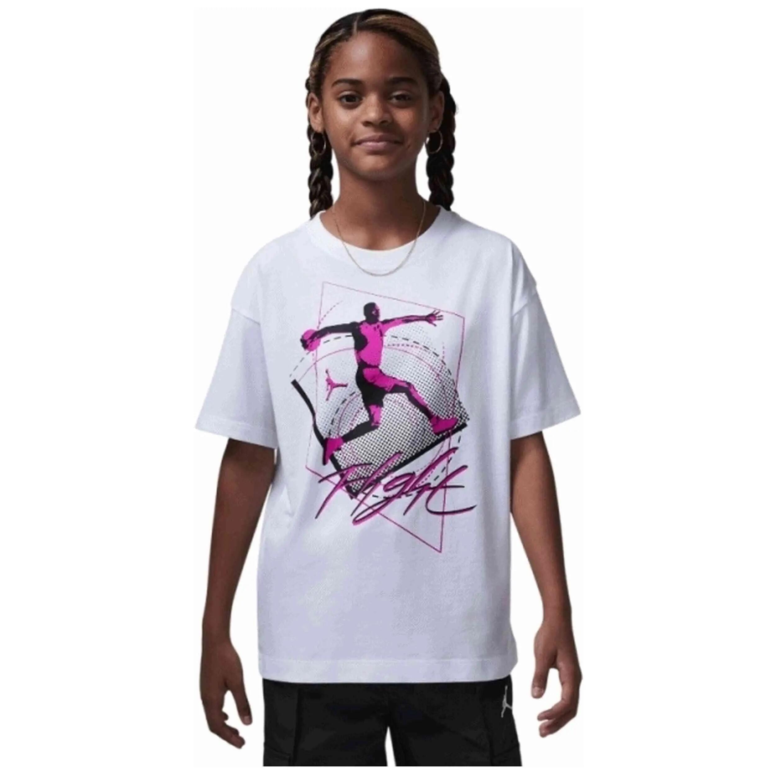 Camiseta de manga corta Jordan modelo 45D523-001 para niñas 5/5