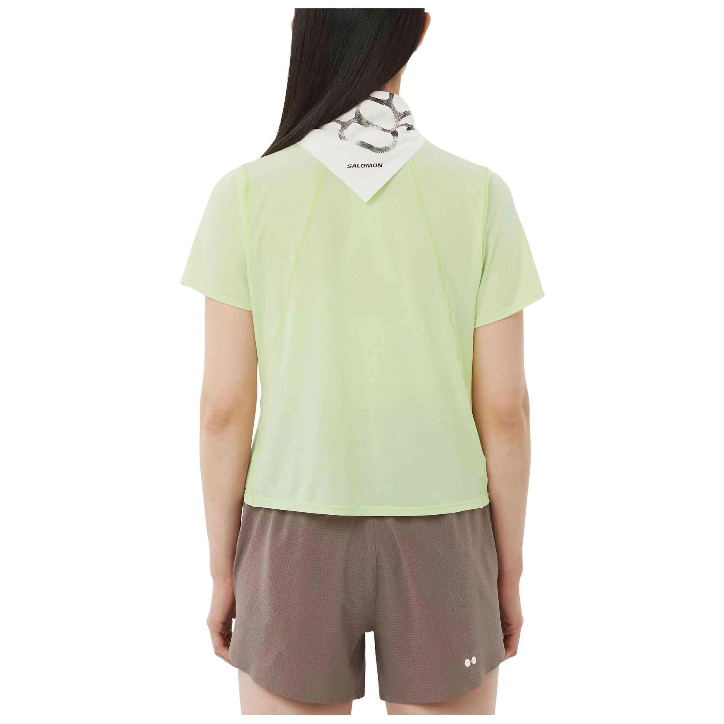 Maglia a maniche corte Salomon modello SHAKEout AIR CROPPED per donne 4/4