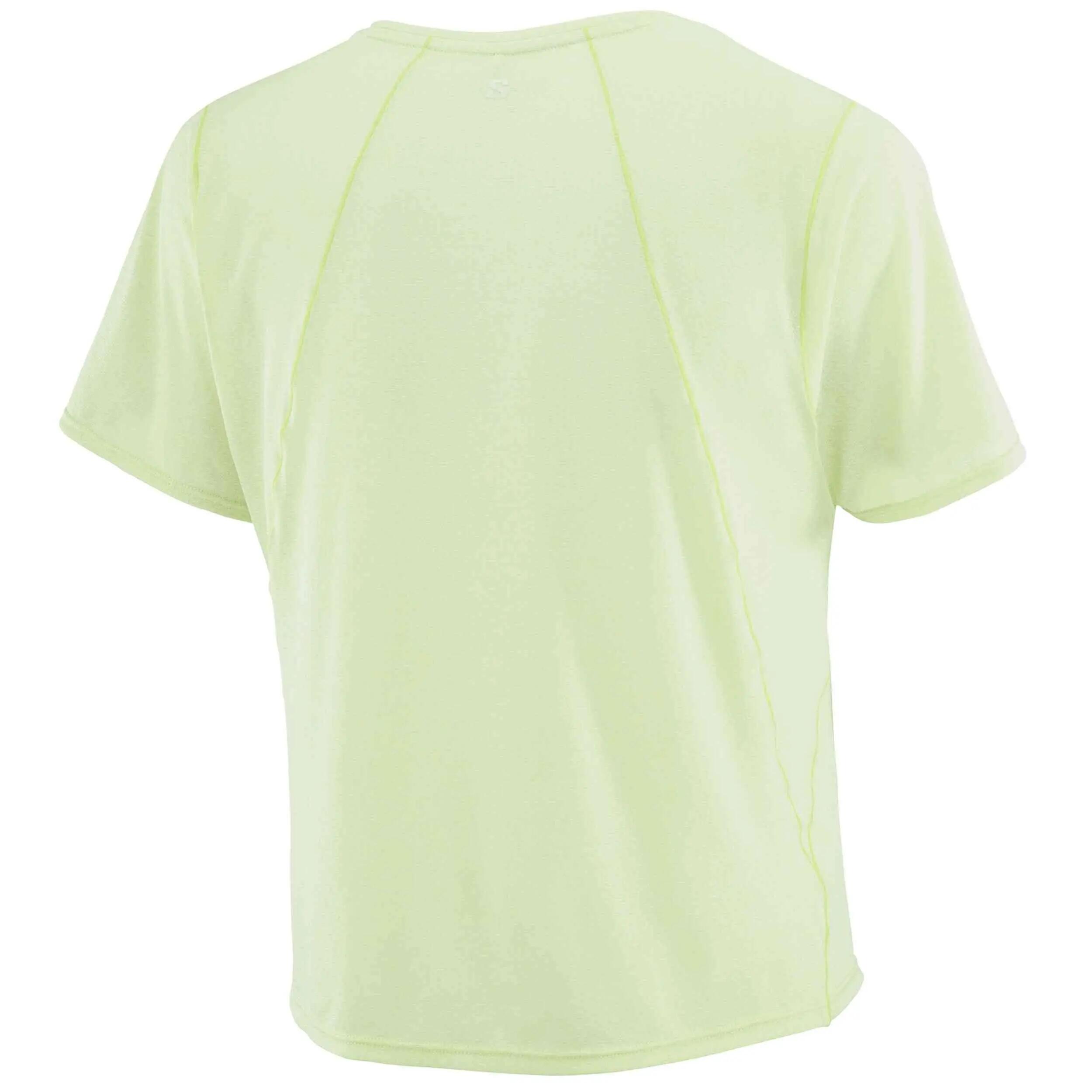 Maglia a maniche corte Salomon modello SHAKEout AIR CROPPED per donne 2/4