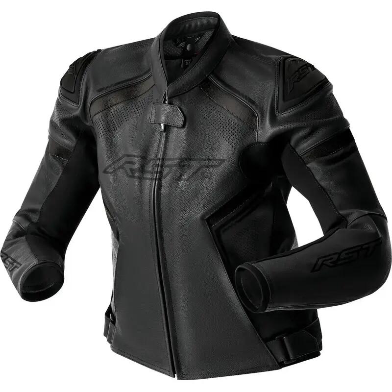 Giacca da moto in pelle da donna RST S1 D3O 1/2