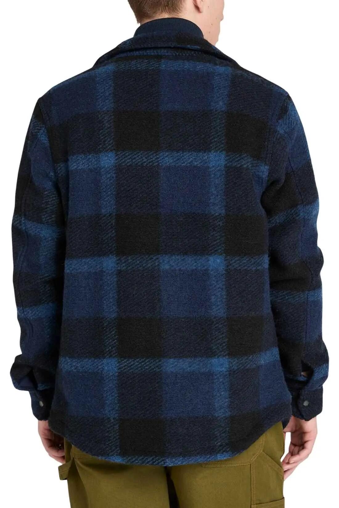 TIMBERLAND Men's Wool-Blend Colourblock Shacket 3/4