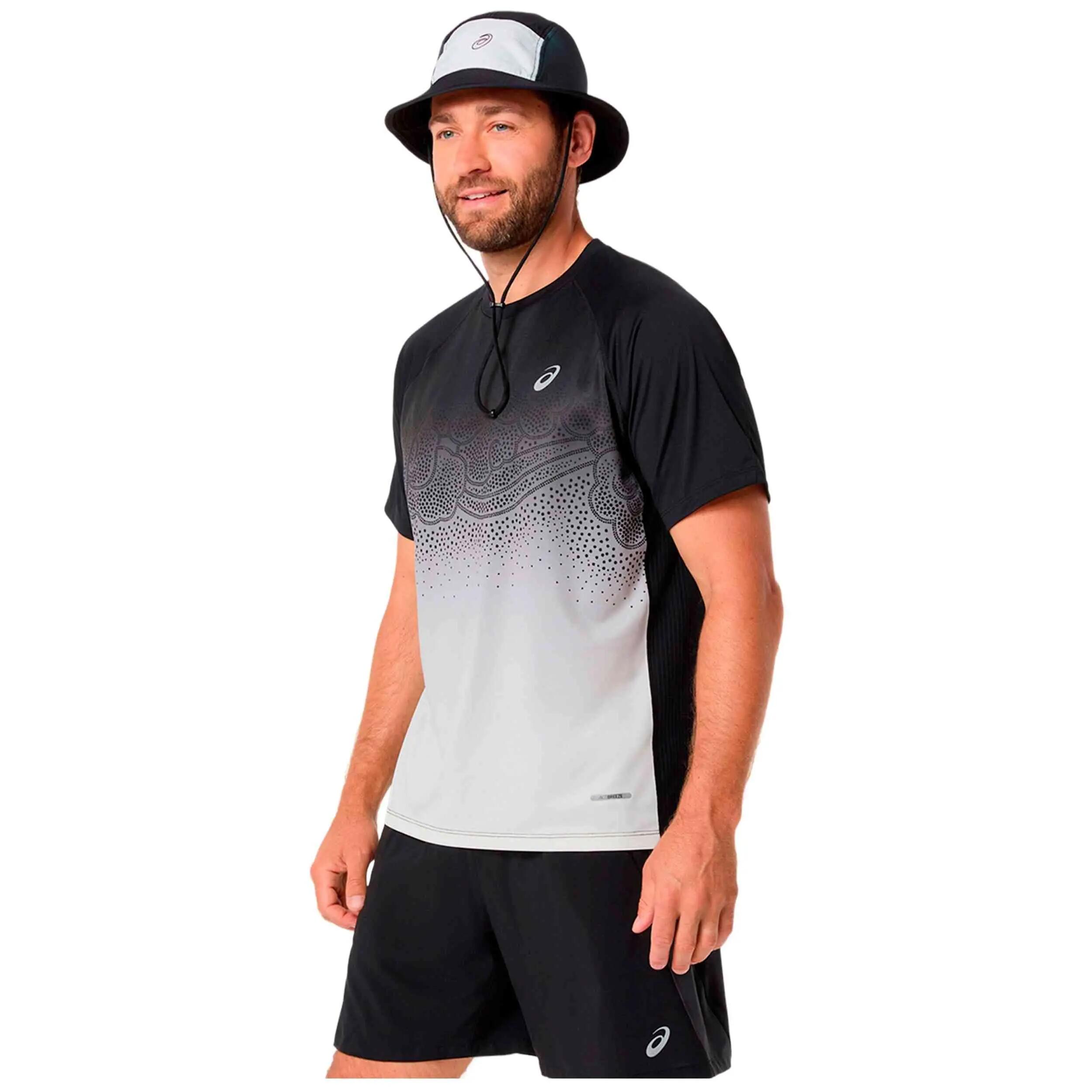 Kurzarmshirt Asics Modell Road Fade für männer 2/5