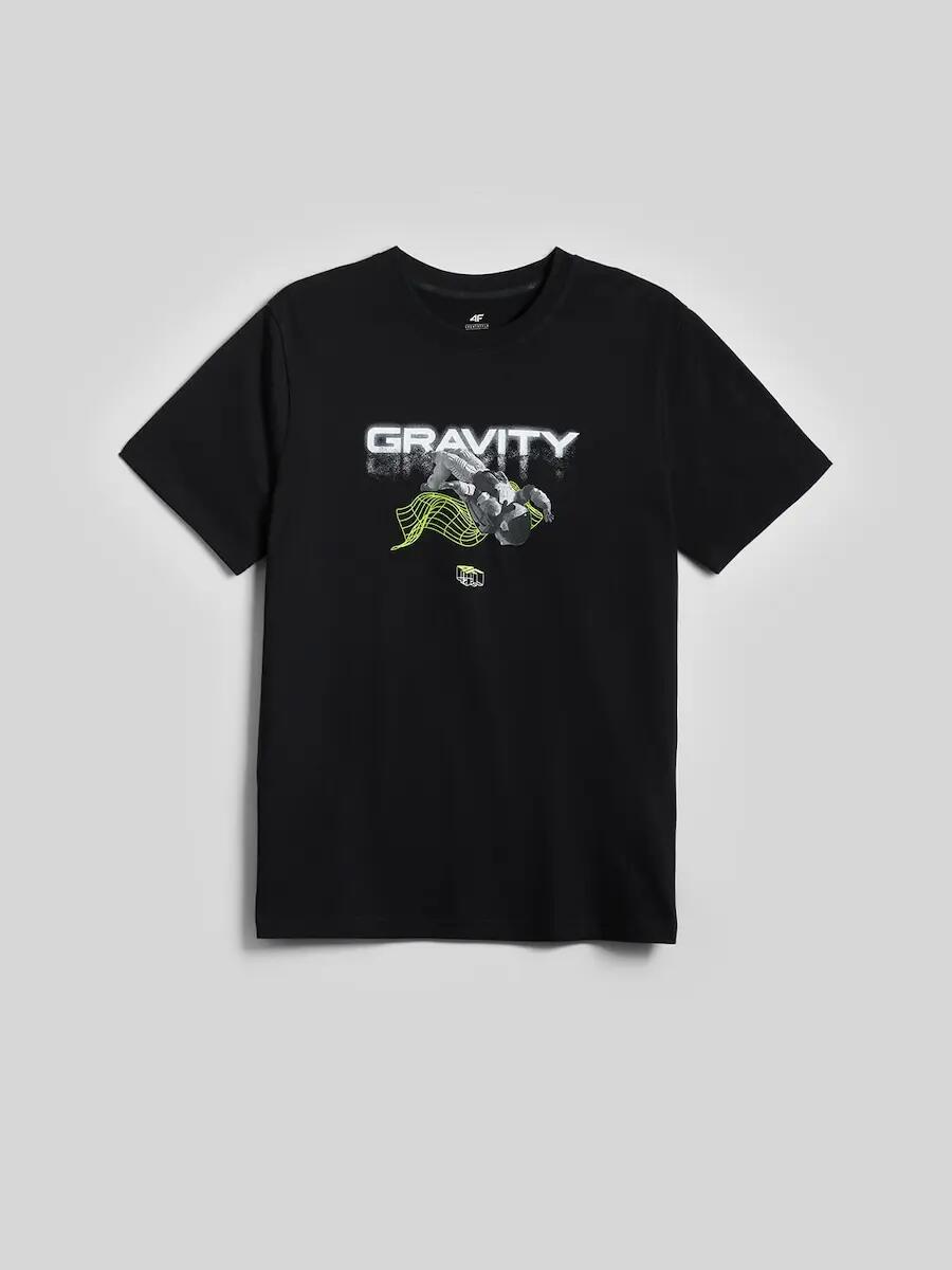 T-shirt regular z nadrukiem męski 4F 5/6