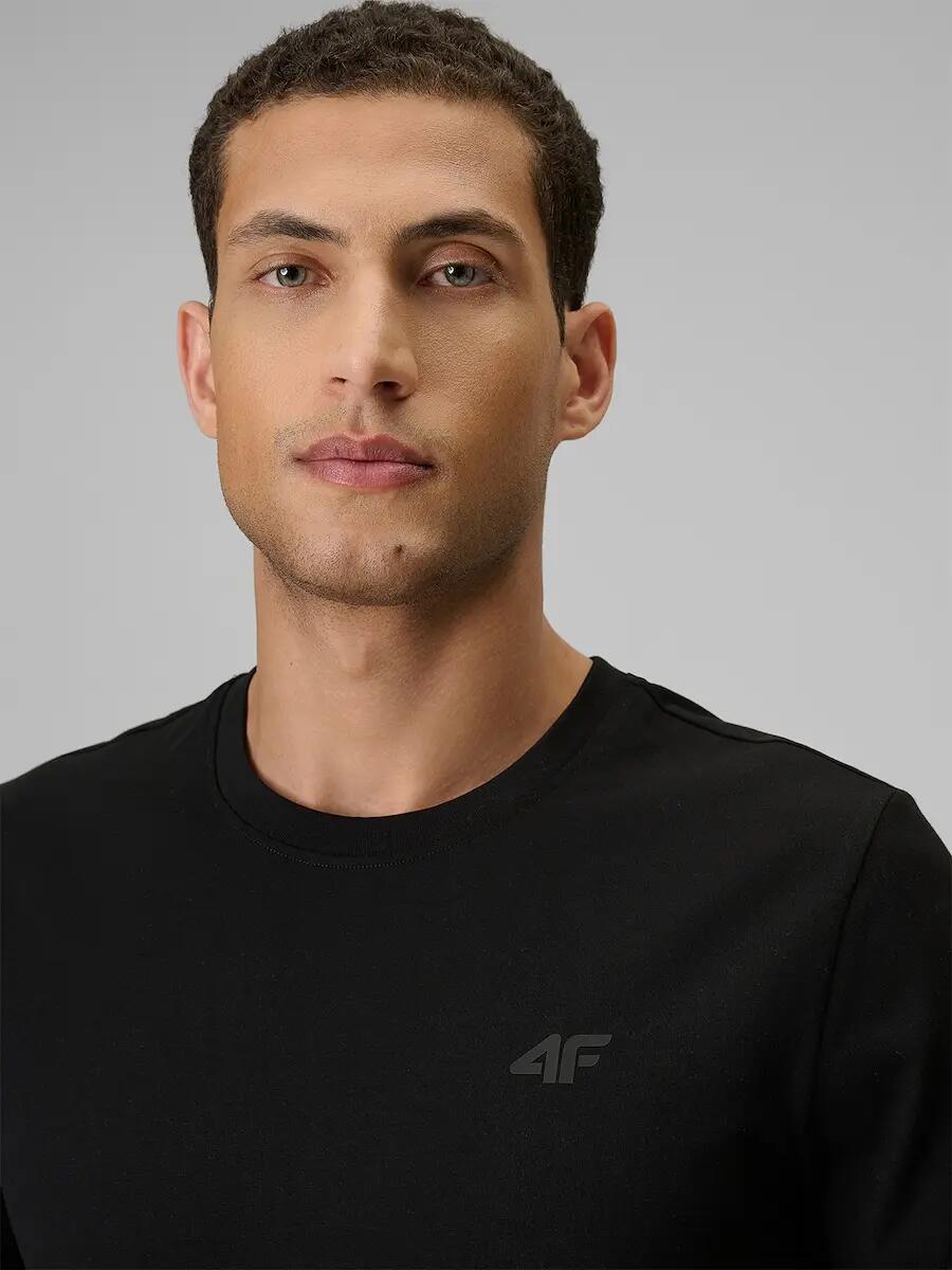 T-shirt slim gładki męski 4F 3/6