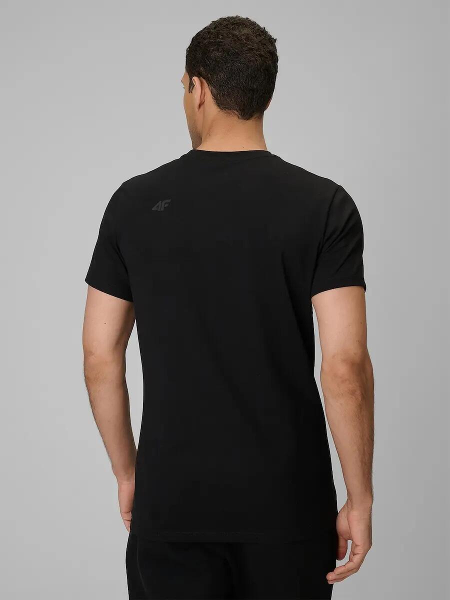 T-shirt slim gładki męski 4F 2/6