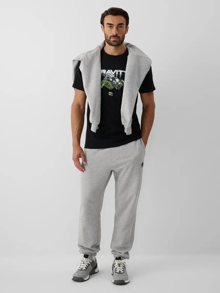 T-shirt regular z nadrukiem męski 4F 4/6