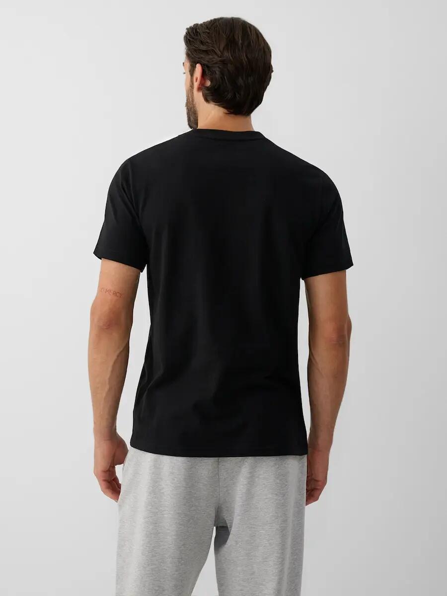 T-shirt regular z nadrukiem męski 4F 2/6