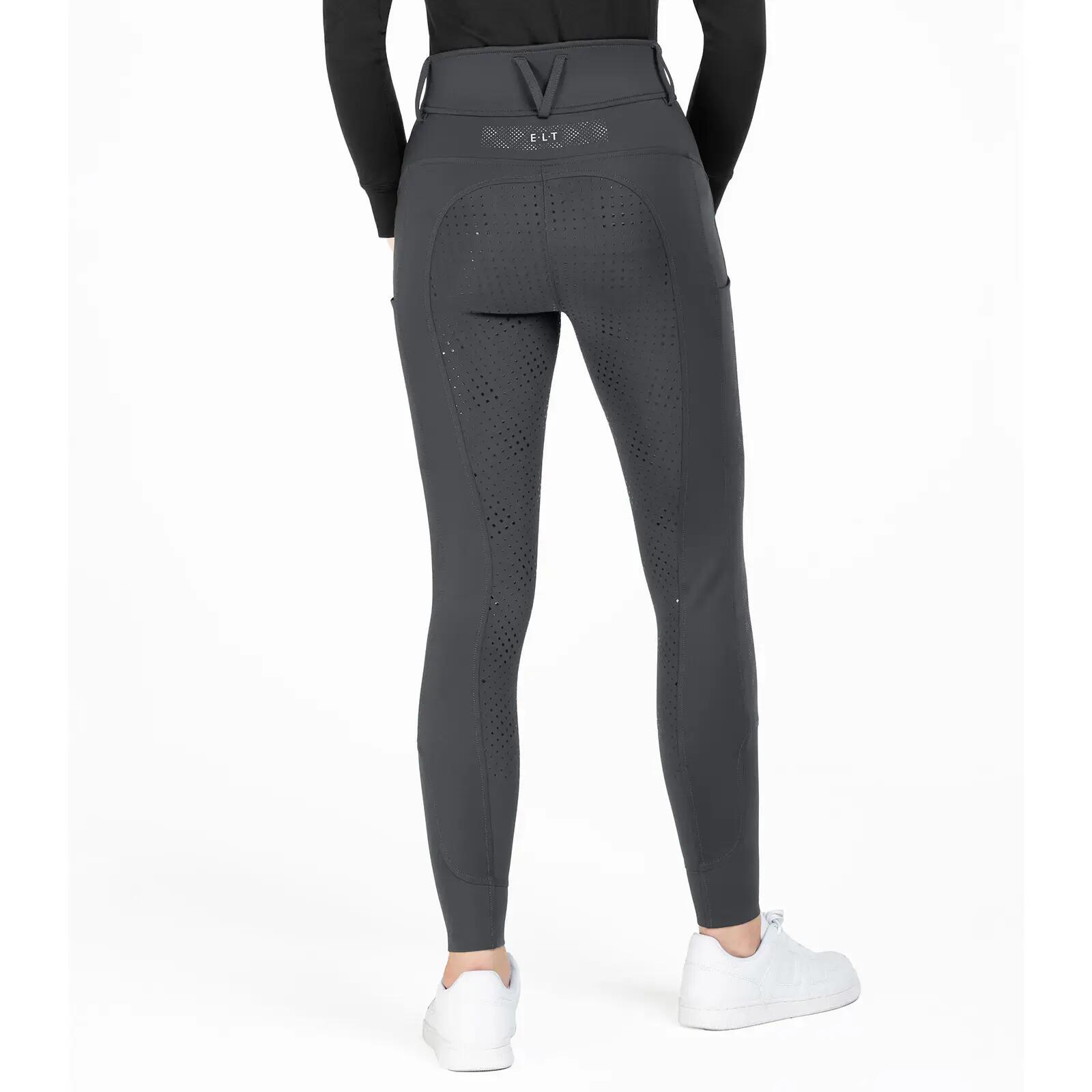 Reflecterende Full Grip Paardrijbroek Dames ELT 2/5