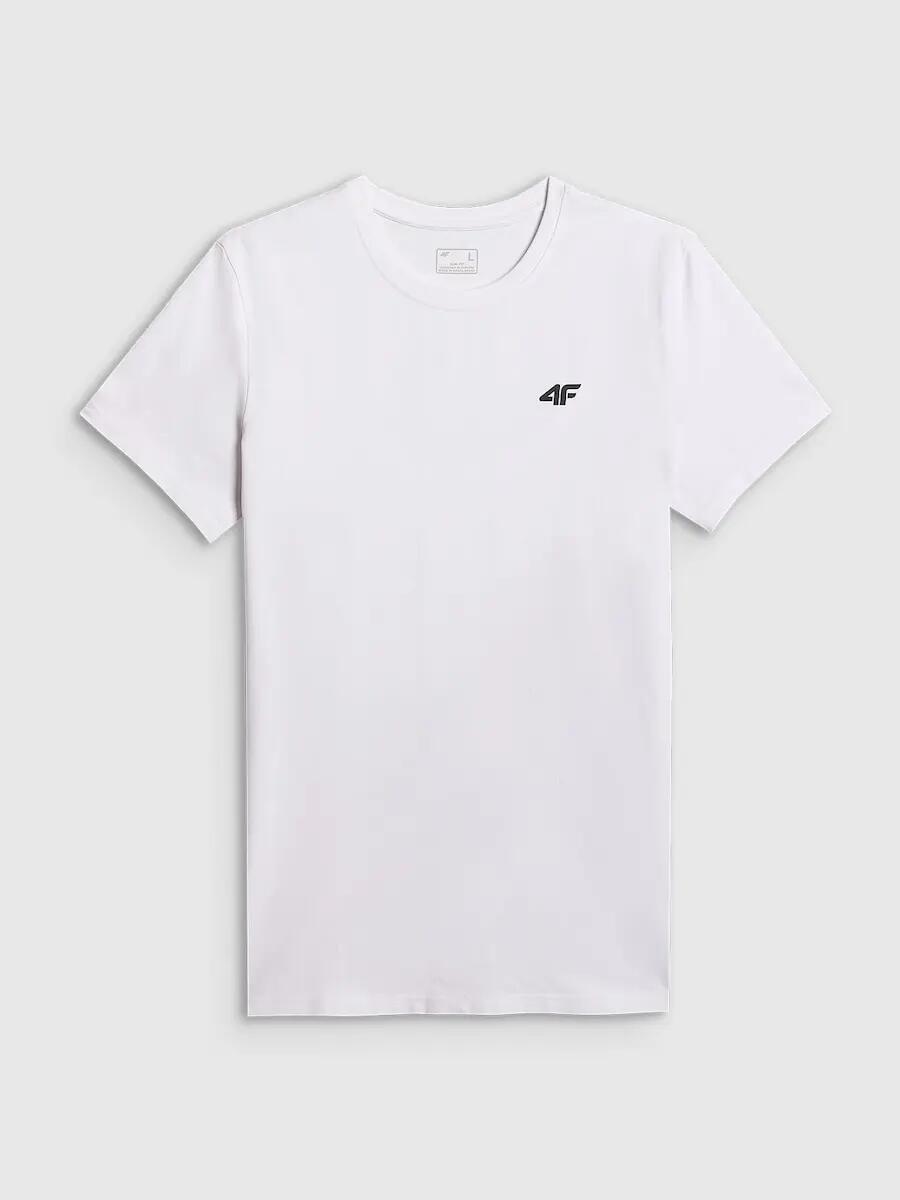 T-shirt slim gładki męski 4F 5/6
