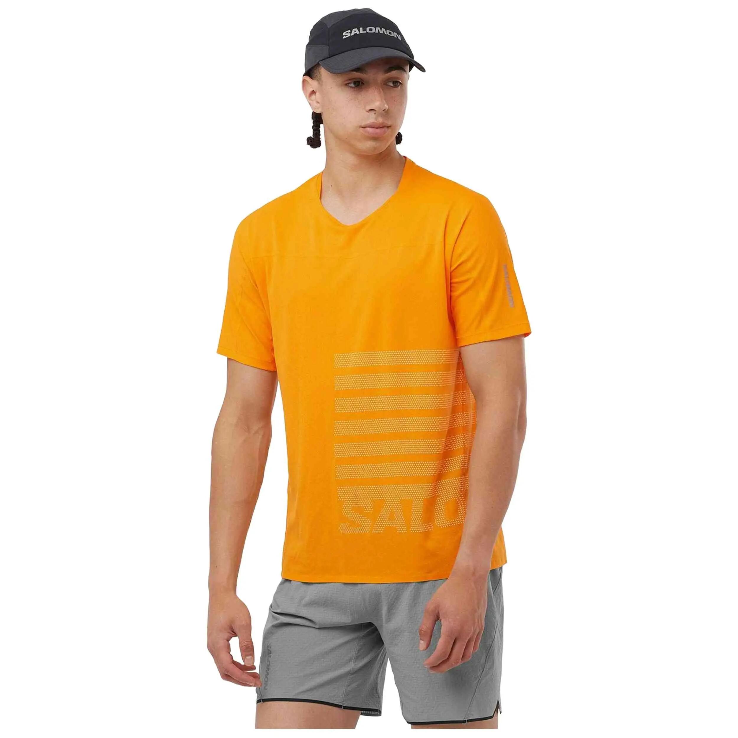 Kurzarmshirt Salomon Modell Sense Aero GFX für unisex 3/4