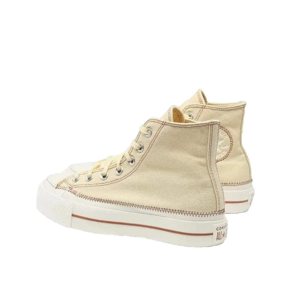 Schuhe Converse Chuck Taylor All Star Lift Plattform Beige 3/3