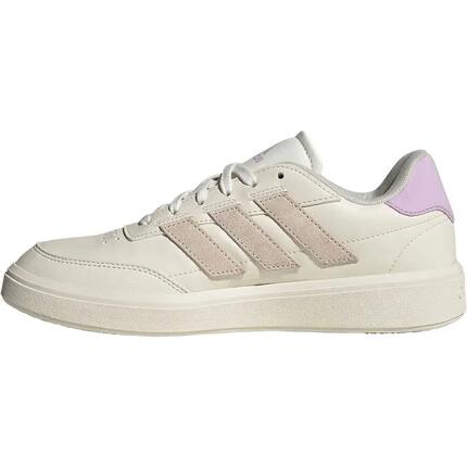 Baskets - Loisir - Femme - Respirantes - Adidas Courtblock - Blanc/Rose