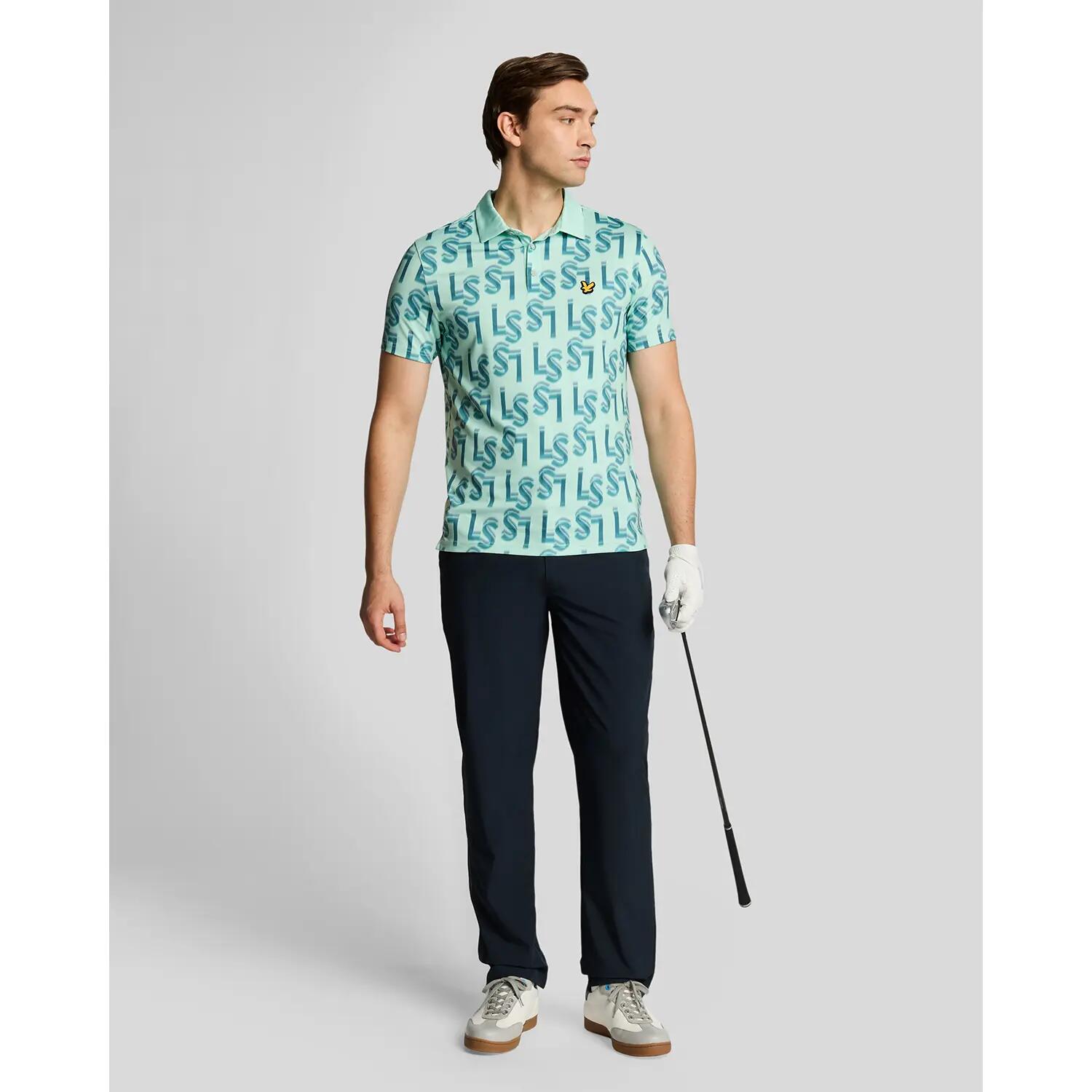 Polo imprimé Lyle & Scott Monogram 3/5