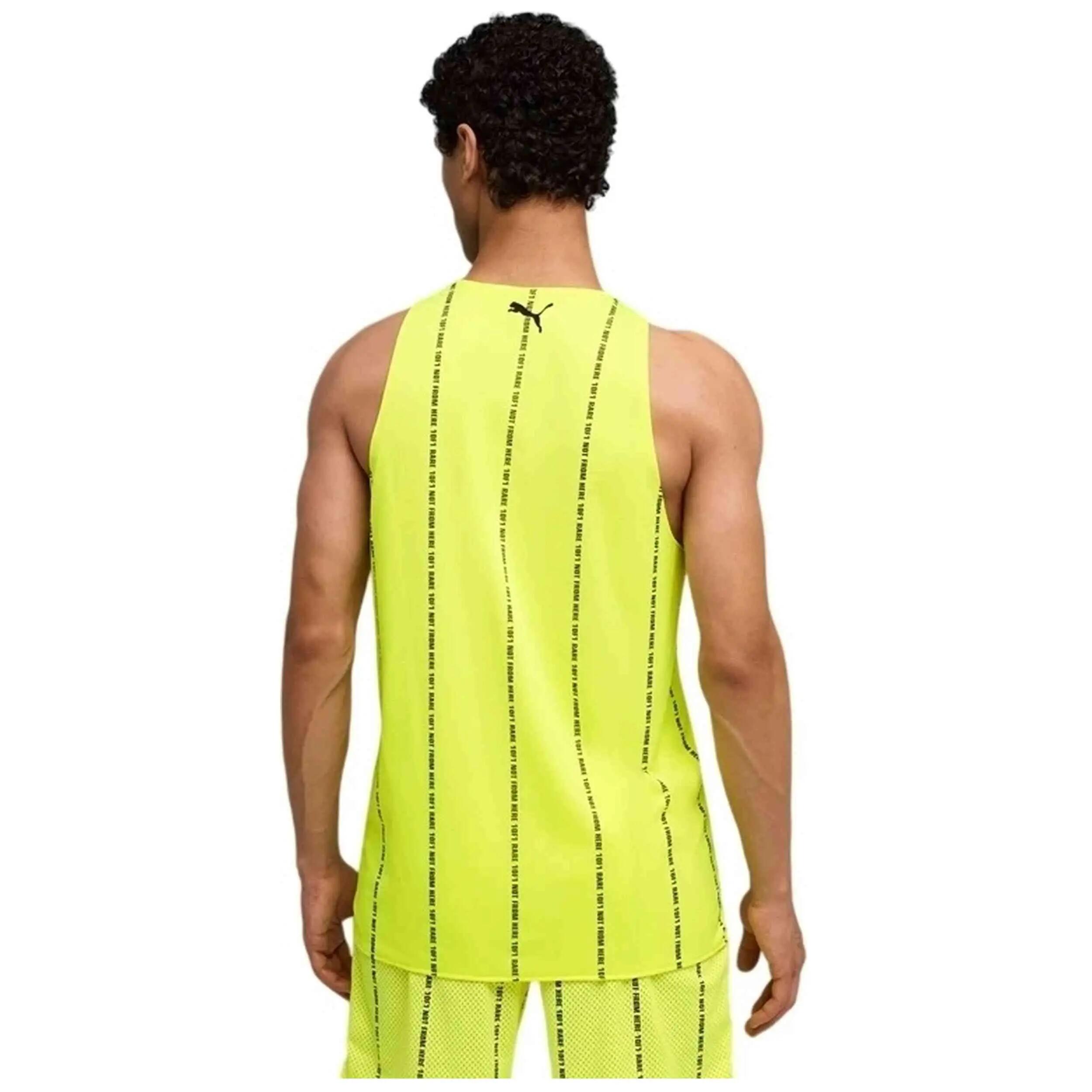 Debardeur Puma modèle LaMelo Alwayz On 1 Jersey "Yellow Alert" pour homme 3/5
